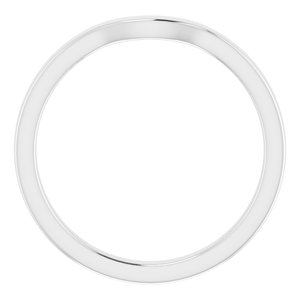 Sterling Silver Band for 12 x 10 mm Oval