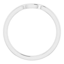 Load image into Gallery viewer, Sterling Silver Band for 8 x 6 mm Emerald
