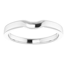 Load image into Gallery viewer, Sterling Silver Band for 7 x 5 mm Emerald
