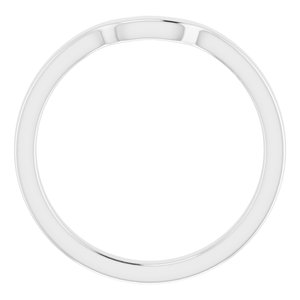 Sterling Silver Band for 10 x 8 mm Emerald