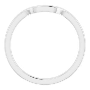 Sterling Silver Band for 12 x 10 mm Emerald