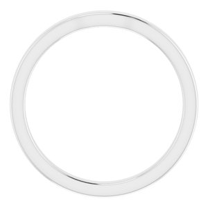 Sterling Silver Band for 6.5 x 6.5 mm Square