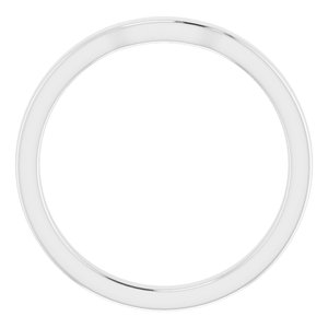 Sterling Silver Band for 7.5 x 7.5 mm Square