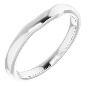 Sterling Silver Band for 8 x 8 mm Square