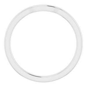 Sterling Silver Band for 8 x 8 mm Square