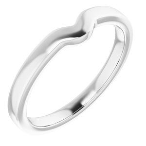 Sterling Silver Band for 6 x 3.5 mm Marquise