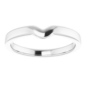 Sterling Silver Band for 6 x 3.5 mm Marquise
