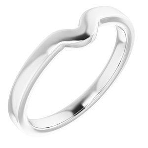 Sterling Silver Band for 7 x 3.5 mm Marquise