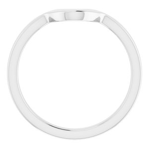Sterling Silver Band for 12 x 6 mm Marquise