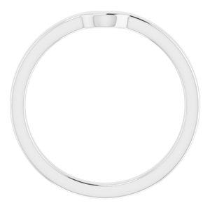 Sterling Silver Band for 6 x 4 mm Pear