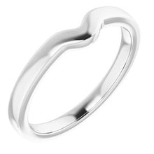 Charger l&#39;image dans la galerie, Sterling Silver Band for 7 x 5 mm Pear
