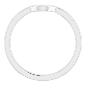 Sterling Silver Band for 9 x 6 mm Pear