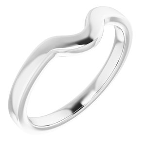 Sterling Silver Band for 12 x 8 mm Pear