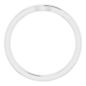 Sterling Silver Band for 5 x 5 mm Heart