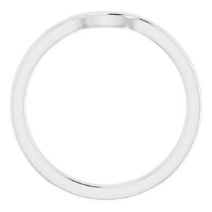 Sterling Silver Band for 7 x 7 mm Heart