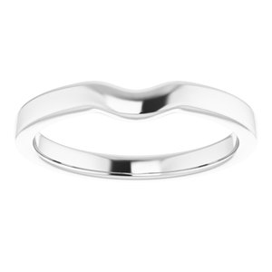 Sterling Silver Band for 7 x 7 mm Heart