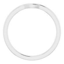 Load image into Gallery viewer, Sterling Silver Band for 6 x 6 mm Heart
