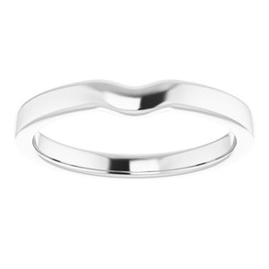 Sterling Silver Band for 6 x 6 mm Heart