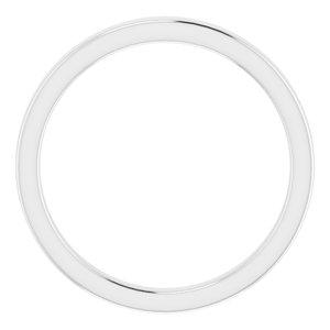 Sterling Silver Band for 5.2 mm Round