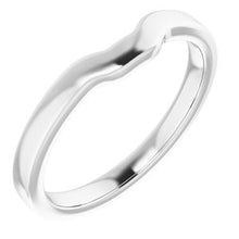 Load image into Gallery viewer, Sterling Silver Band for 9 x 7 mm Emerald
