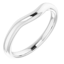 Charger l'image dans la galerie, Sterling Silver Band for 12 mm Cushion Ring
