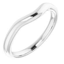 Charger l'image dans la galerie, Sterling Silver Band for 11 mm Cushion Ring
