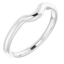Charger l'image dans la galerie, Sterling Silver Band for 5 mm Cushion Ring
