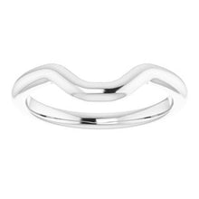 Load image into Gallery viewer, Sterling Silver Band for 8x6 mm Emerald Ring
