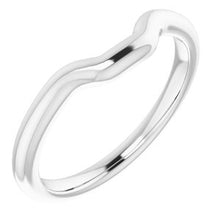 Charger l'image dans la galerie, Sterling Silver Band for 5.5 mm Square Ring
