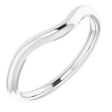 Load image into Gallery viewer, Sterling Silver Band for 9x7 mm Emerald Ring
