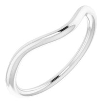 Charger l'image dans la galerie, Sterling Silver Band for 7 mm Cushion Ring

