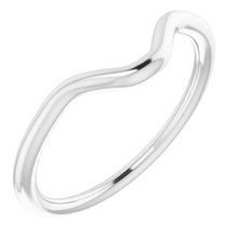 Charger l'image dans la galerie, Sterling Silver Band for 7x5 mm Emerald Ring
