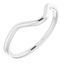 Charger l'image dans la galerie, Sterling Silver Band for 8x6 mm Emerald Ring
