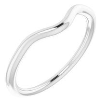 Charger l'image dans la galerie, Sterling Silver Band for 4.5 mm Square Ring
