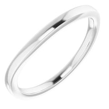 Charger l'image dans la galerie, Sterling Silver Band for 5 mm Cushion Ring
