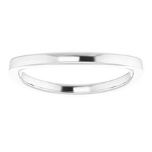 Charger l'image dans la galerie, Sterling Silver Band for 7 mm Cushion Ring
