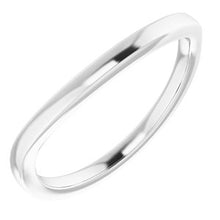 Charger l'image dans la galerie, Sterling Silver Band for 15 mm Cushion Ring
