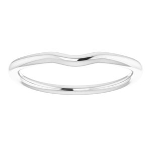 Sterling Silver Band for 7.4 mm Round Ring