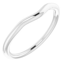 Charger l'image dans la galerie, Sterling Silver Band for 9 mm Cushion Ring
