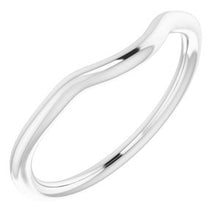 Charger l&#39;image dans la galerie, Sterling Silver Band for 12 mm Cushion Ring
