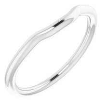 Charger l'image dans la galerie, Sterling Silver Band for 7x5 mm Emerald Ring
