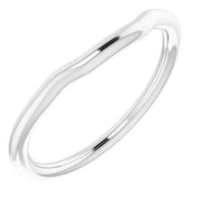 Charger l'image dans la galerie, Sterling Silver Band for 7.5 mm Square Ring
