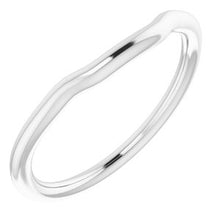 Charger l'image dans la galerie, Sterling Silver Band for 8 mm Square Ring
