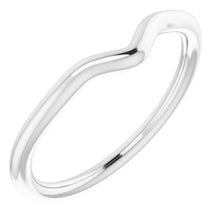 Charger l'image dans la galerie, Sterling Silver Band for 8x5 mm Pear Ring
