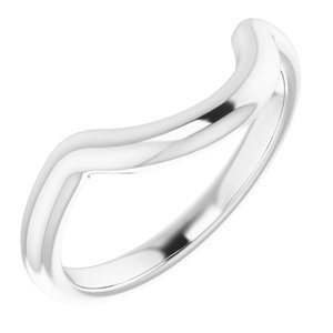 Sterling Silver Band for 12x10 mm Oval Ring