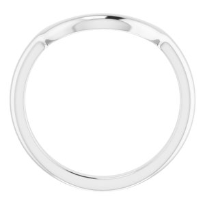 Sterling Silver Band for 12x10 mm Oval Ring