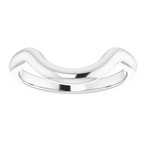 Sterling Silver Band for 12x10 mm Oval Ring