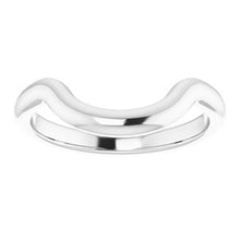 Load image into Gallery viewer, Sterling Silver Band for 11x9 mm Emerald Ring
