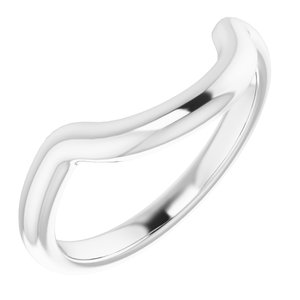 Sterling Silver Band for 12x10 mm Emerald Ring