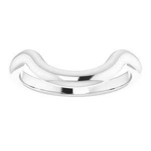 Sterling Silver Band for 12x10 mm Emerald Ring